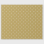 Shine Handwrite Modern Stars Pattern Gold Holiday Geschenkpapier (Flach)