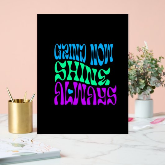 Shine Immer Acrylschild (Hochzeit)