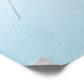 Shine Light Blue mit Silver Glitzer Poster (Ecke)