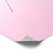 Shine Light Pink mit Silver Glitzer Poster (Ecke)