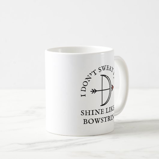 Shine like a Bowstring | Archery Lover Kaffeetasse (VorderseiteRechts)