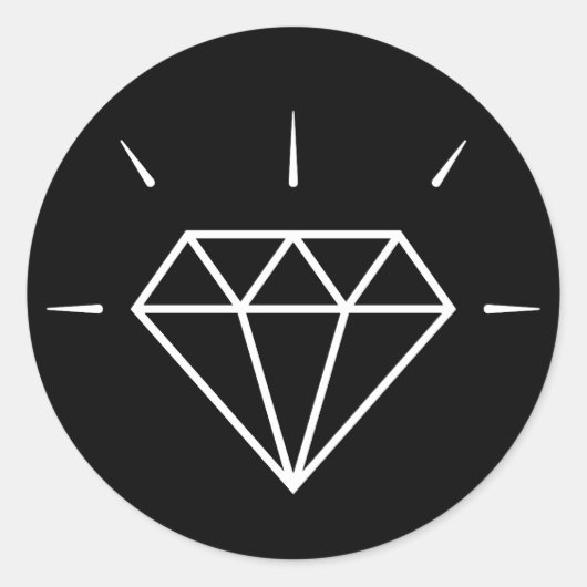 Shine like a Diamond! Runder Aufkleber (Vorderseite)