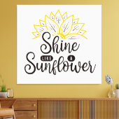 Shine like a Sunflower Leinwanddruck (Insitu (Wohnzimmer))