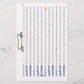 Shine Like Stars Monthly Habit Tracker Briefpapier (Rückseite)
