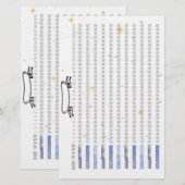 Shine Like Stars Monthly Habit Tracker Briefpapier (Vorne/Hinten)