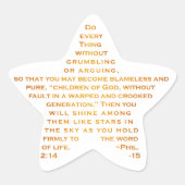Shine like Stars Star Stickers (Vorderseite)
