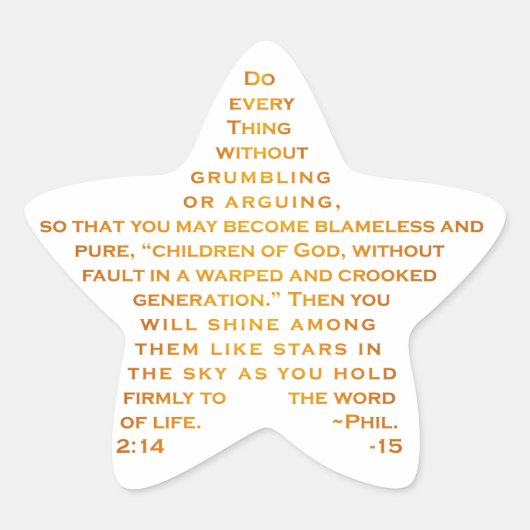 Shine like Stars Star Stickers (Vorderseite)