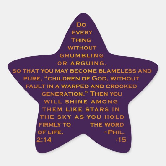 Shine like Stars Star Stickers (Vorderseite)