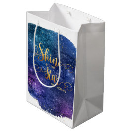 Shine like the star, dass Sie Geschenktasche sind Mittlere Geschenktüte