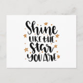 Shine like the Star Sie sind Postkarte (Vorderseite)