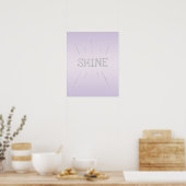 Shine Lila mit Silver Glitzer Poster (Küche)
