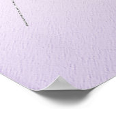 Shine Lila mit Silver Glitzer Poster (Ecke)