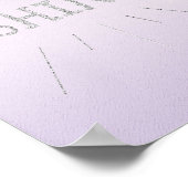 Shine Lila mit Silver Glitzer Poster (Ecke)