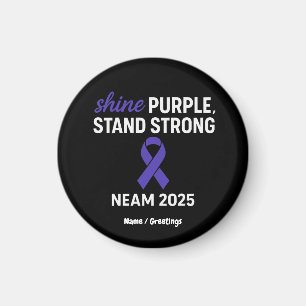 Shine Lila Stand Strong NEAM 2025 Epilepsy Magnet
