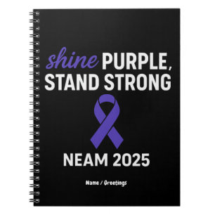 Shine Lila Stand Strong NEAM 2025 Epilepsy Notizblock
