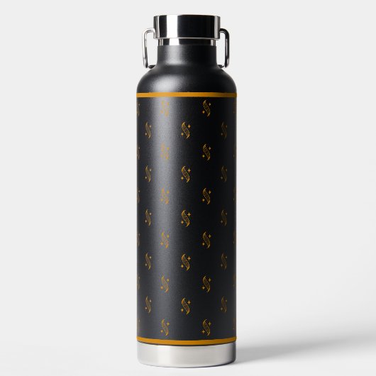 Shine logo pattern Water Bottle Trinkflasche (Vorderseite)