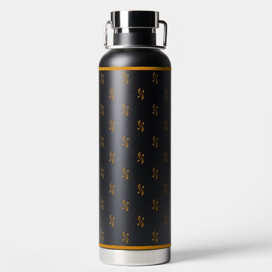 Shine logo pattern Water Bottle Trinkflasche (Rückseite)