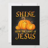 Shine mit dem Licht Jesu Christlichen Halloween Einladung (Rückseite)