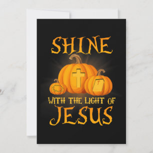 Shine mit dem Licht Jesu Christlichen Halloween Einladung