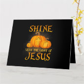 Shine mit dem Licht Jesu Christlichen Halloween Karte (Gelbe Blume)