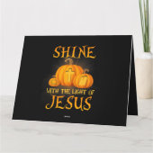 Shine mit dem Licht Jesu Christlichen Halloween Karte (Rückseite)