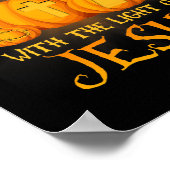 Shine mit dem Licht Jesu Christlichen Halloween Poster (Ecke)