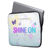 ✨ Shine on 13" Pastel Laptop Case - Sie sind leich (Vorderseite Links)