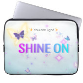 ✨ Shine on 13" Pastel Laptop Case - Sie sind leich (Vorderseite)