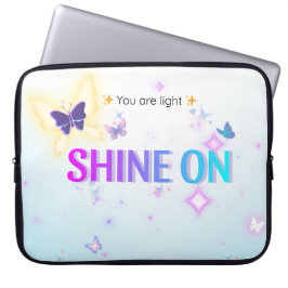 ✨ Shine on 15" Laptop Sleeve - Schmetterlingsleuch