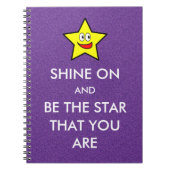Shine on and be are star you are notizblock (Vorderseite)