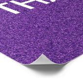 Shine on and be the star you are Glitzer Poster (Ecke)