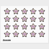 Shine On! Aqua Lila Star Sticker (Blatt)