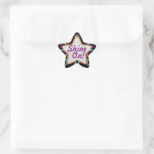 Shine On! Aqua Lila Star Sticker (Tasche)