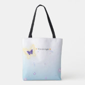 ✨ Shine on Butterfly Tasche - Sie sind eine leicht (Rückseite)