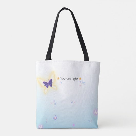 ✨ Shine on Butterfly Tasche - Sie sind eine leicht (Rückseite)