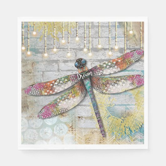 Shine on Dragonfly Napkin Serviette (Vorderseite)