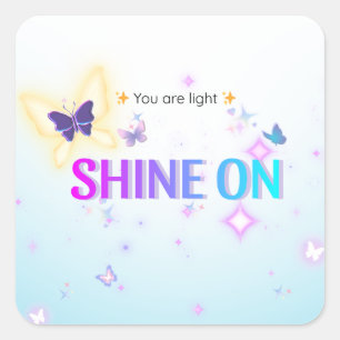 ✨ Shine on Envelope Sticker - Mini Motivierend Gi