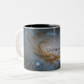 Shine on! Galaxie-Tasse Zweifarbige Tasse (Vorderseite Links)