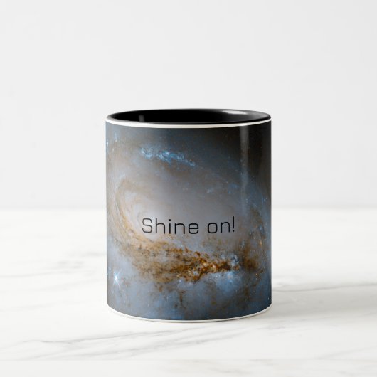 Shine on! Galaxie-Tasse Zweifarbige Tasse (Mittel)