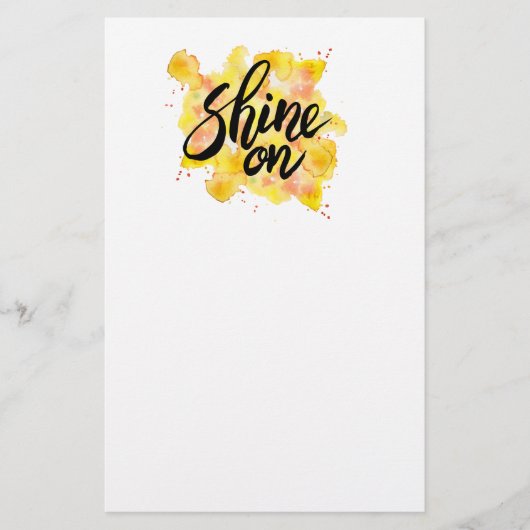 Shine on Graffiti Art Briefpapier (Vorderseite)