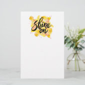 Shine on Graffiti Art Briefpapier (Stehend Vorderseite)