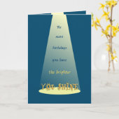 Shine On Happy 60th Birthday Personalized Greeting Karte (Gelbe Blume)