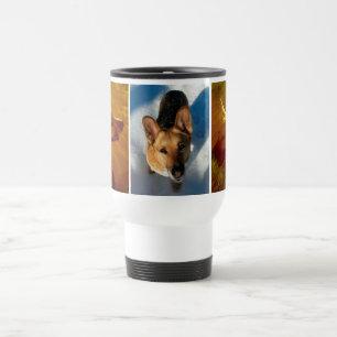 Shine On Me and Snow German Shepherds Travel Mug Reisebecher