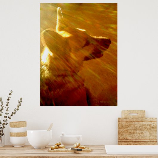 Shine on Me German Shepherd #2 Poster (Küche)