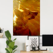 Shine on Me German Shepherd #2 Poster (Heimbüro)