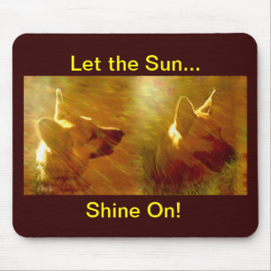 Shine on me German Shepherd Mousepad