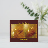 Shine on me German Shepherd Postkarte (Stehend Vorderseite)
