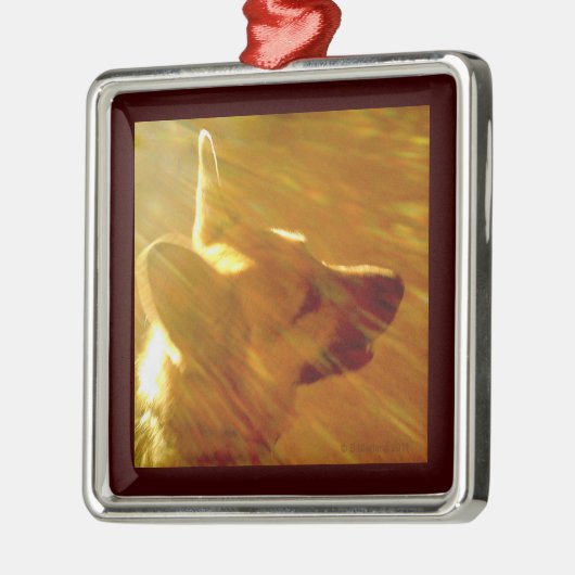 Shine on Me Heaven German Shepherd Silbernes Ornament (Links)