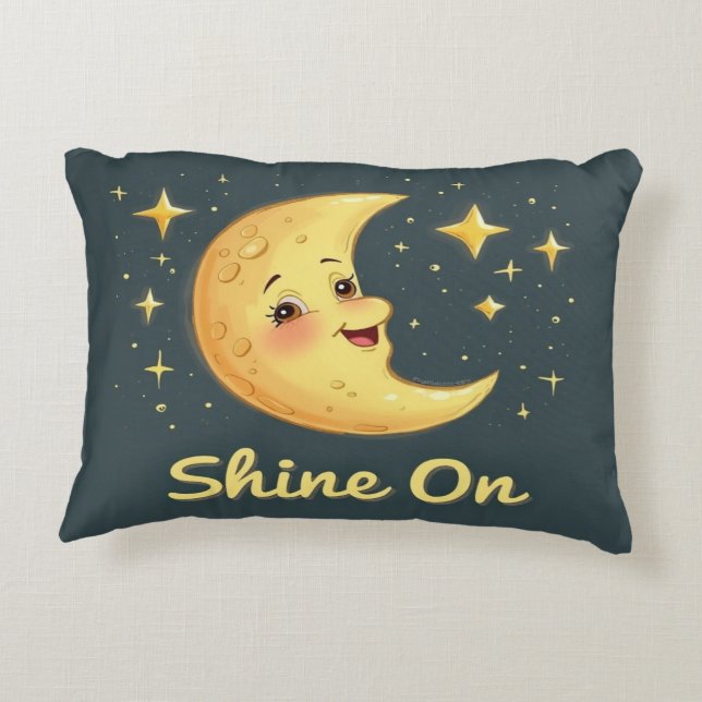 Shine On - Motivierend inspirierend Dekokissen (Rückseite)