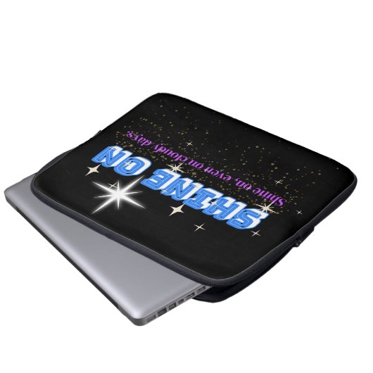SHINE ON - Night Glow Star Edition 13" Laptopschutzhülle (Vorne Knopf)